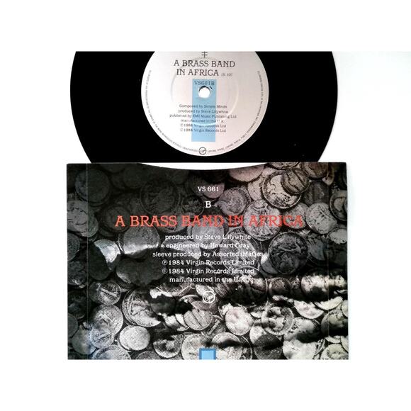 Simple Minds Up On The Catwalk 7" Vinyl Record UK Synth-Pop New Wave 1984 Virgin - Picture 2 of 4